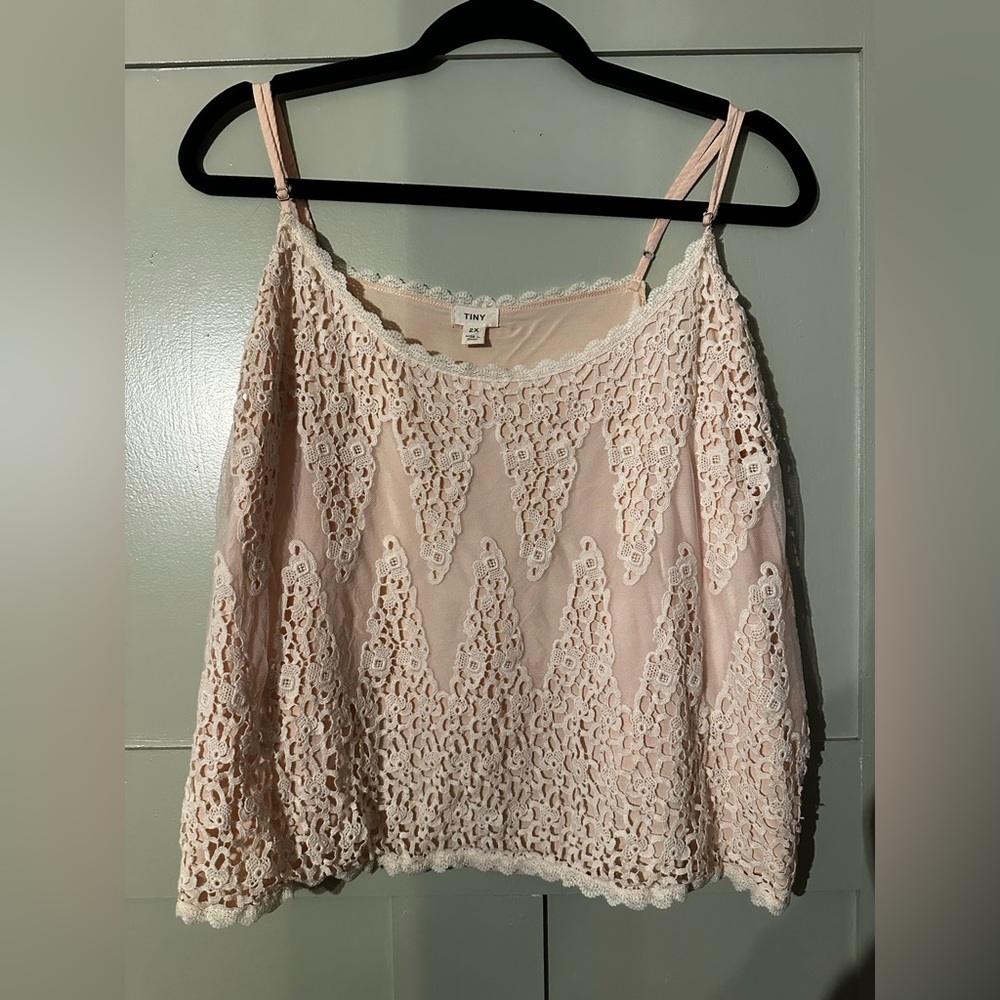 Anthropologies “Tiny”  Blush Lace Camisole